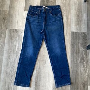 Levi’s 724 high rise straight crop